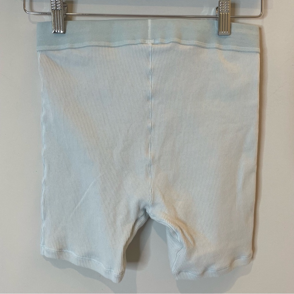 SKIMS Cotton Rib Boxer Limited Edition Frost Blue Grey Loungewear Small NWT - Picture 7 of 11